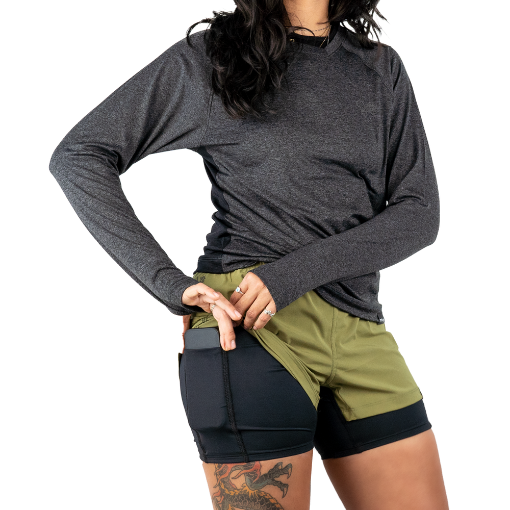 Short Running Green - Mujer