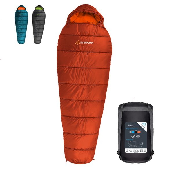 Sleeping Bag Faros -5°C Naranja