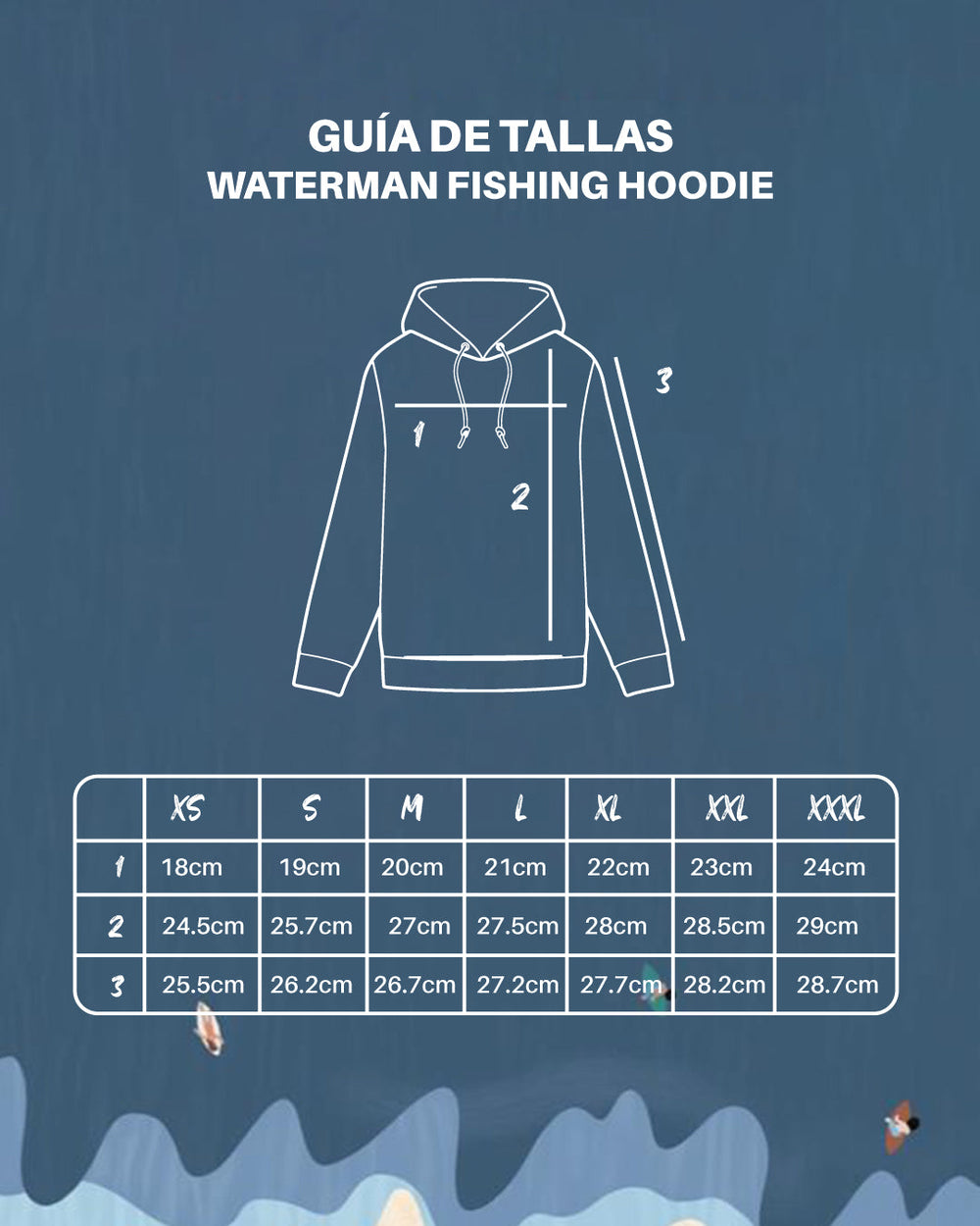 Waterman Fishing Hoodie Gris