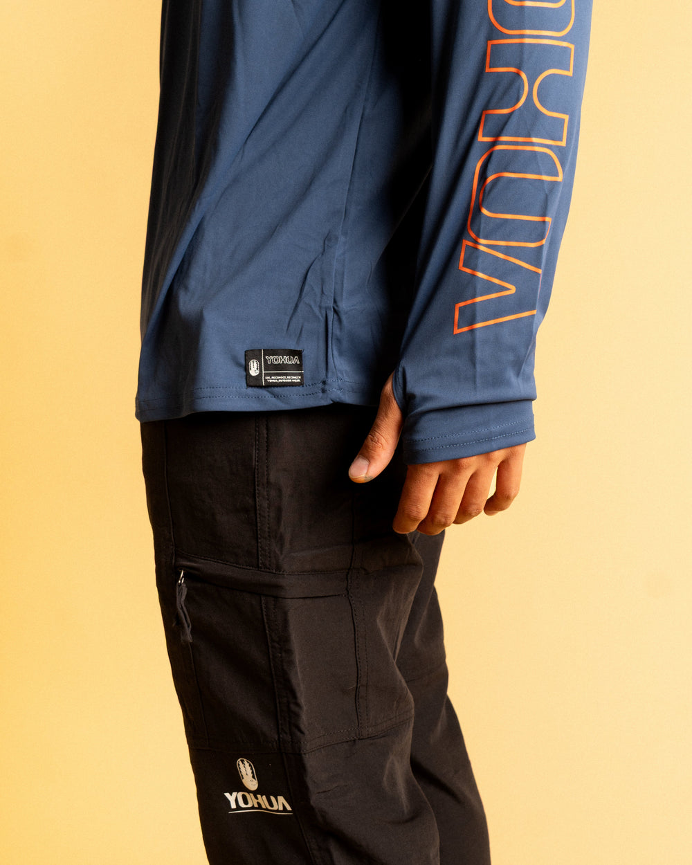 Sun Hoodie Yohua | Serie Híbrida UPF 50+ | Azul